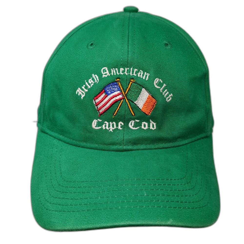 Harvard Square Baseball Cap Green OSFM Irish American Club Cape Cod Flags Hat